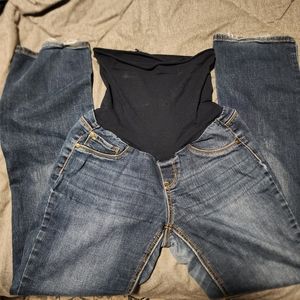 Jessica Simpson Maternity Jeans - over bump